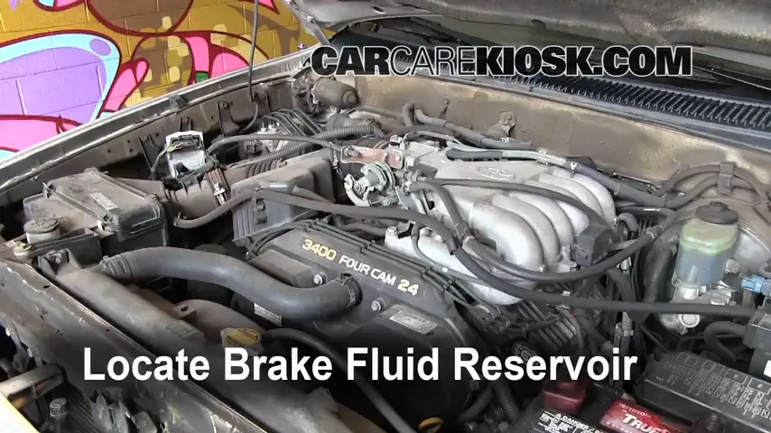 1999 Toyota 4Runner Limited 3.4L V6 Brake Fluid Add Fluid